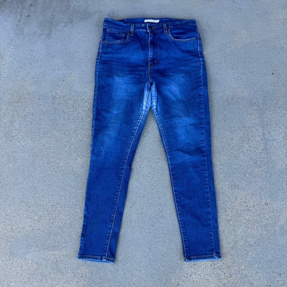 Levi's Mile High Super Skinny Jeans Women 32 Blue High Rise Denim